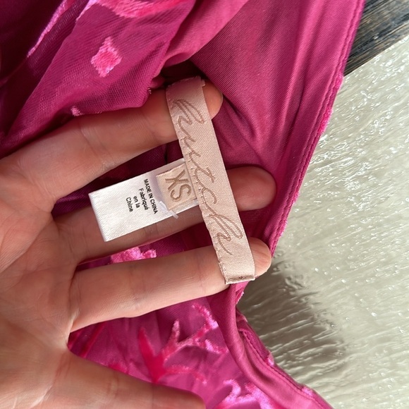 HUTCH One-Shoulder Ruched Velvet Dress XS NWOT - Picture 10 of 13